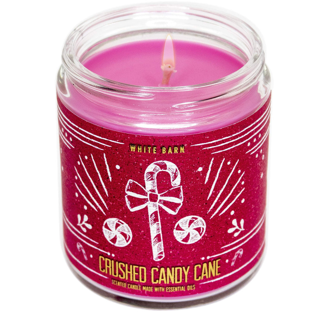  [AUSTRALIA] - White Barn Bath and Body Works, 1-Wick Candle w/Essential Oils - 7 oz - 2020 Holidays Scents! (Crushed Candy Cane) Crushed Candy Cane