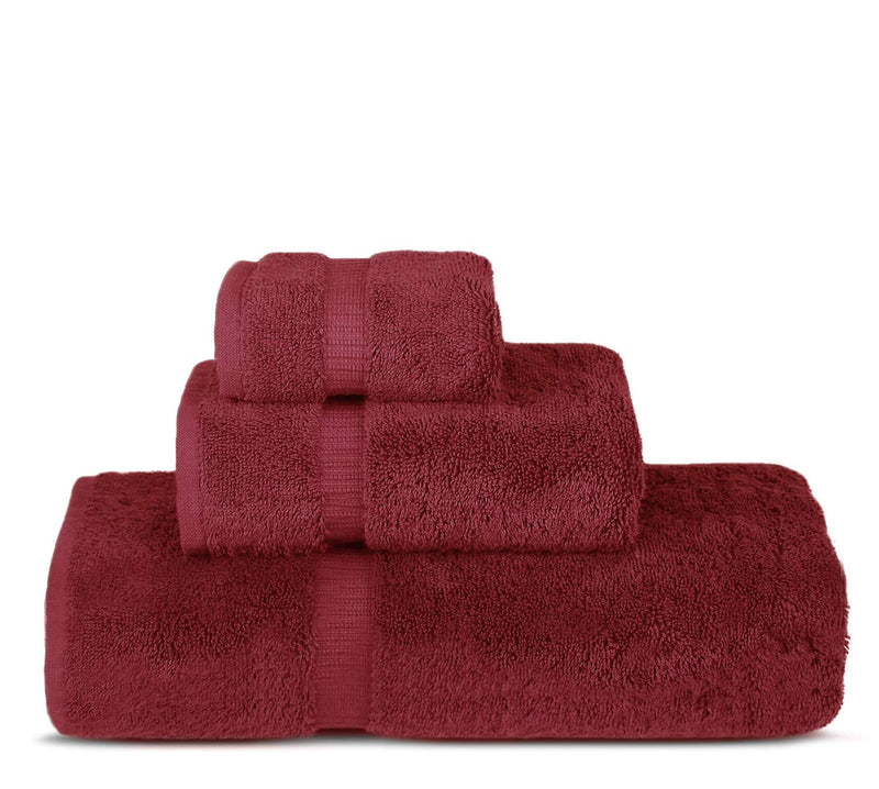  [AUSTRALIA] - Chakir Turkish Linens Hotel & Spa Quality, Premium Cotton Turkish Towels ( 3 Piece Towel Set - Cranberry)