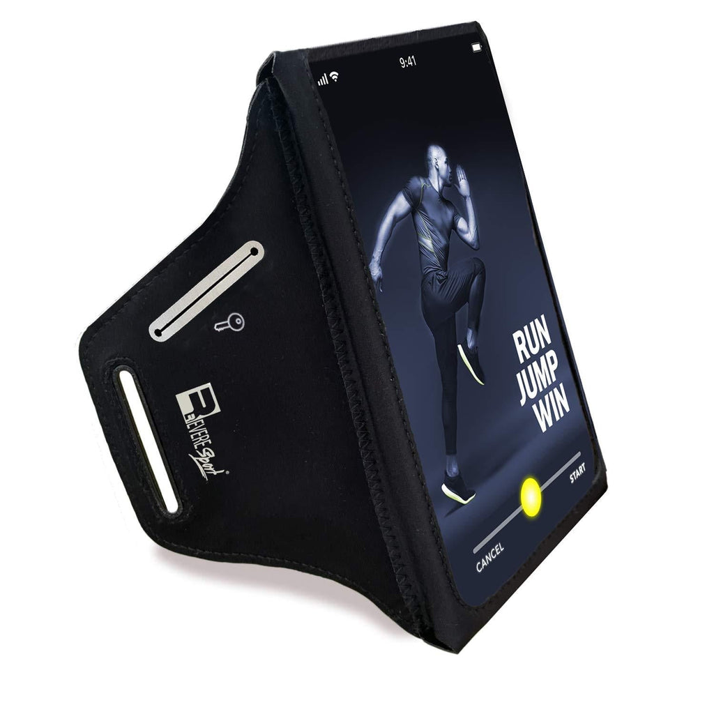  [AUSTRALIA] - RevereSport Waterproof Running Armband for Phone with Case On (Otterbox, Lifeproof). Sports Phone Holder Compatible iPhone 13/12/11/X/XS/8/7 Samsung S21/S20/S10/S9 & More (Medium) Medium - 6.5"