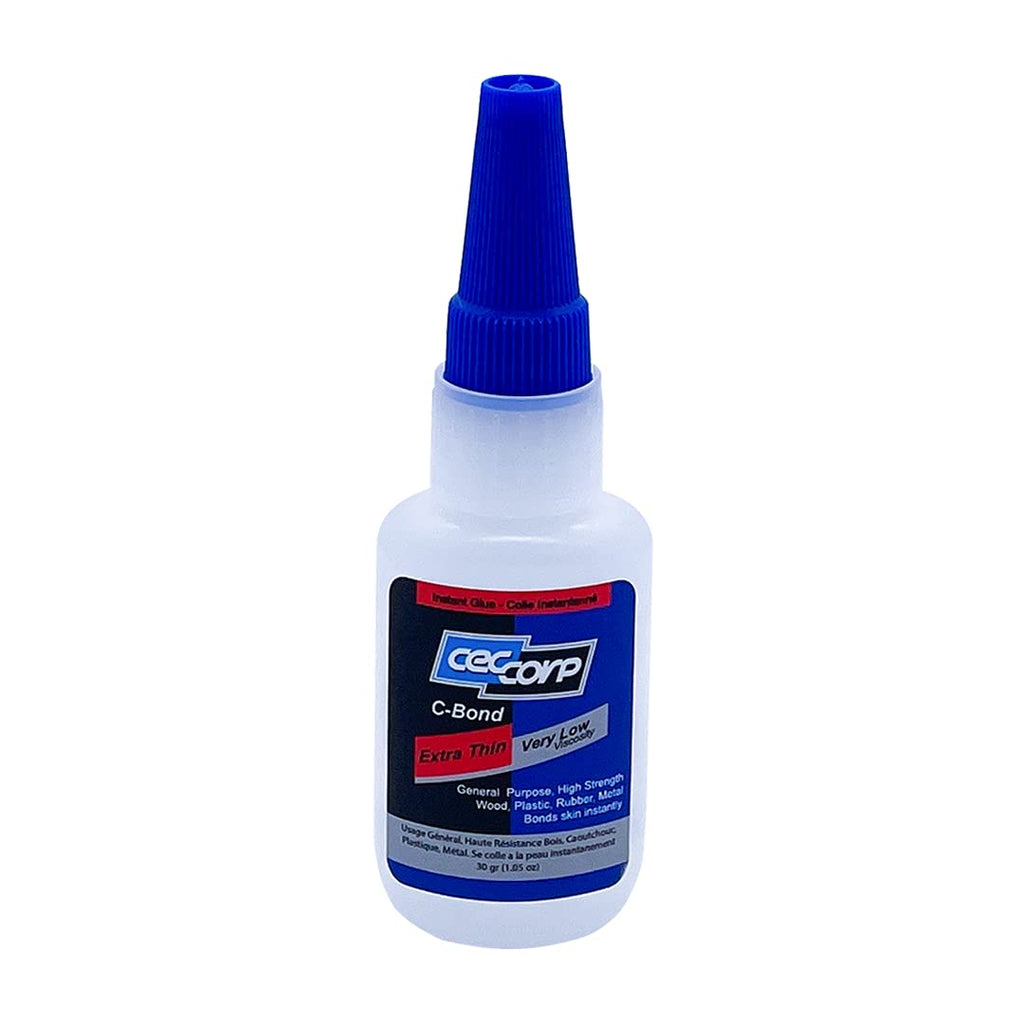  [AUSTRALIA] - Cyanoacrylate Super Glue Adhesive C-Bond by CECCORP – Very Low Viscosity, Extra Thin (1.05 Oz) – Super Bonding – Designed for Bonding Hard/Soft Plastics, Rubber, Metal, Ceramic, Glass – Fast Curing 1.05 oz