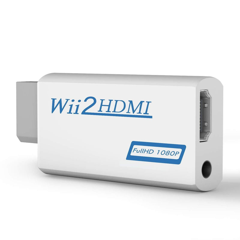 Wii to HDMI Converter, Wii to HDMI Adapter 1080P 720P, Output Video Audio Adapter HDMI Converter with 3.5mm Audio Jack&HDMI Output Supports All Wii Display Modes - LeoForward Australia