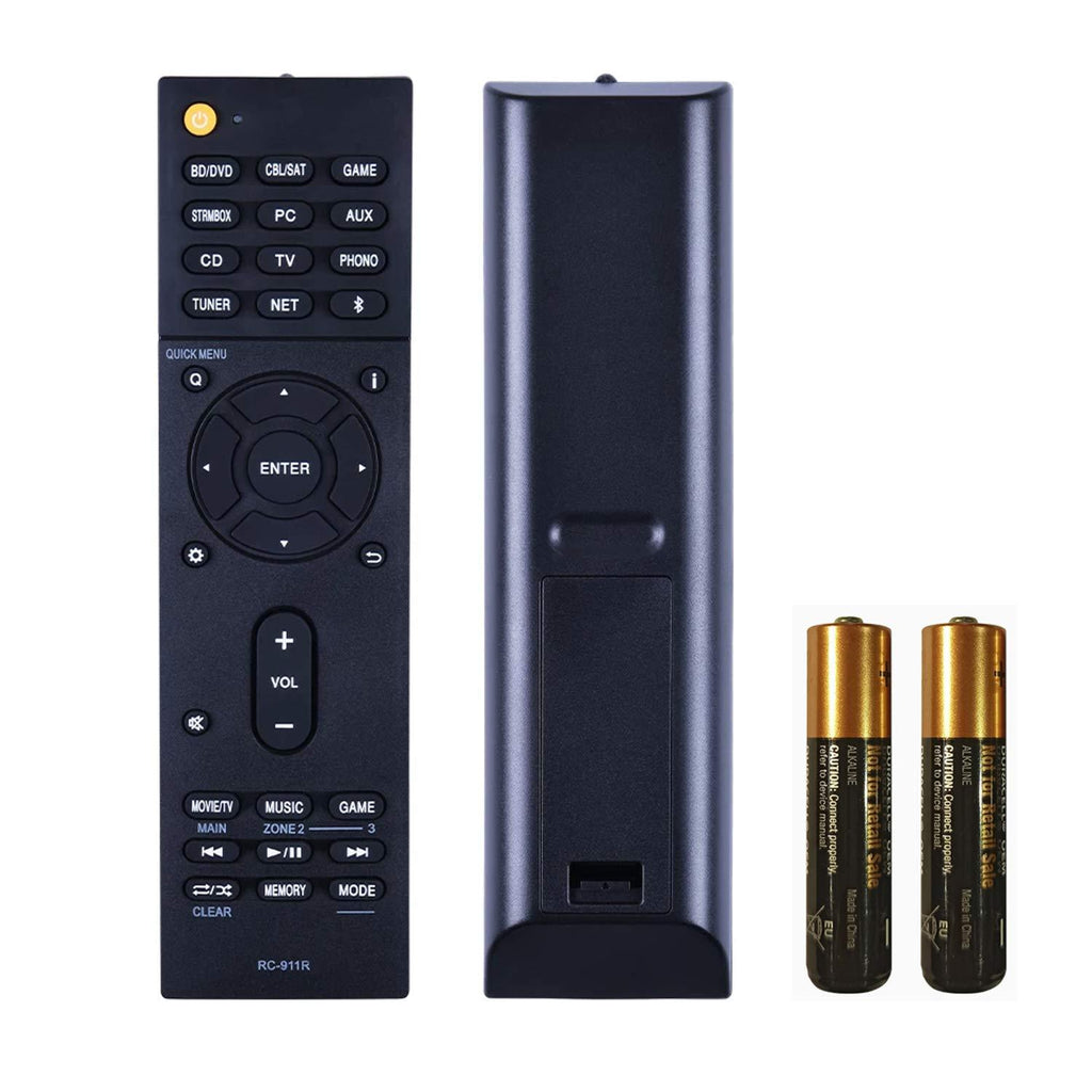 New RC-911R RC911R Remote Control for for Onkyo AV Receiver Speaker TXRZ810 TX-NR555 TX-NR787 TX-RZ610 TX-RZ710 TX-NR777 HT-R695 HT-S7800 TX-NR575 TX-NR585 TX-NR656 TX-NR676 Controller with Batteries - LeoForward Australia