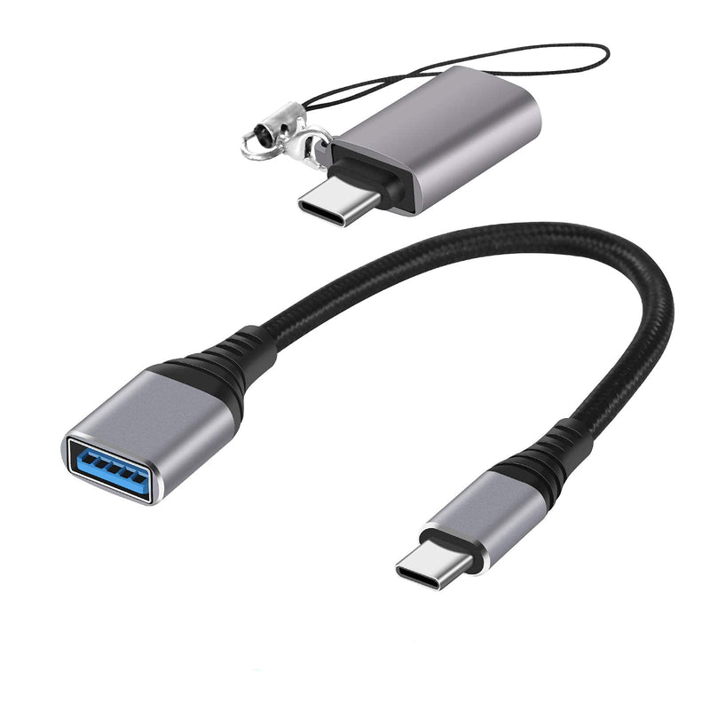  [AUSTRALIA] - Type C OTG Adapter Cable,USB C to USB A,USB C Male to USB Female 3.0 Adapter for Android Phone, MacBook Pro/Air 2020,iPad Pro 2020 ,Samsung Galaxy S20 S20+,Ultra S8 S9 Note 10 and More (2 Pack)