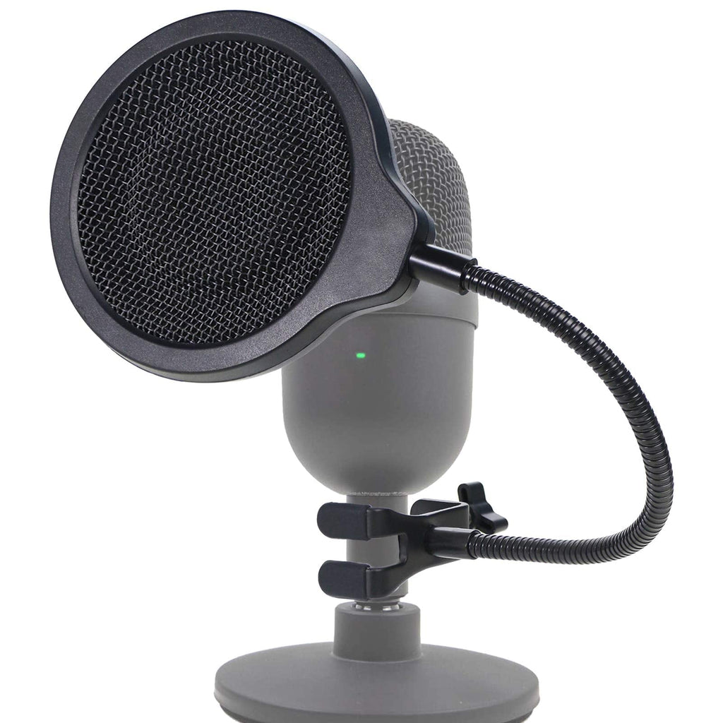  [AUSTRALIA] - Seiren Mini Microphone Pop Filter Mask Shield For Razer Seiren Mini Microhone, 4 Inch 3 Layers Windscreen with Flexible 360°Gooseneck Clip by SUNMON