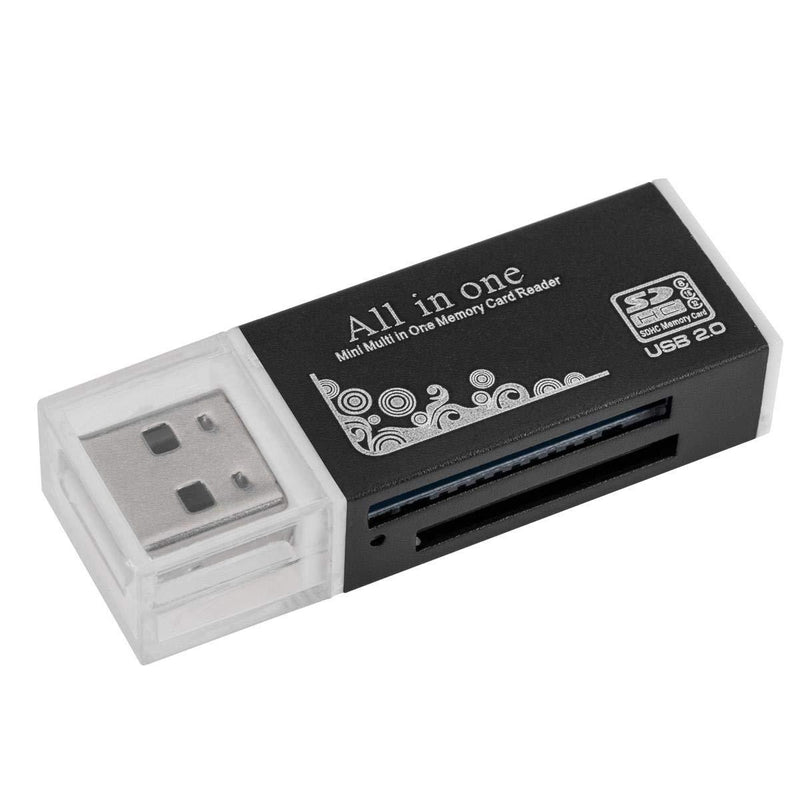  [AUSTRALIA] - Acuvar Ultra High Speed Memory Card Reader & Writer for SD, SDHC, SDXC, MicroSD, MicroSDHC, MicroSDXC, Computers and All USB Enabled Devices Plug and Play OSX Windows Chrome c) Black