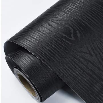  [AUSTRALIA] - 17.7"x78.7"Wood Contact Paper Black Wood Wallpaper Wood Black Contact Paper Black Wallpaper Black Wood Contact Paper Peel and Stick Wallpaper Self Adhesive Wallpaper Wood Grain Contact Paper Film Roll 17.7"x78.7"