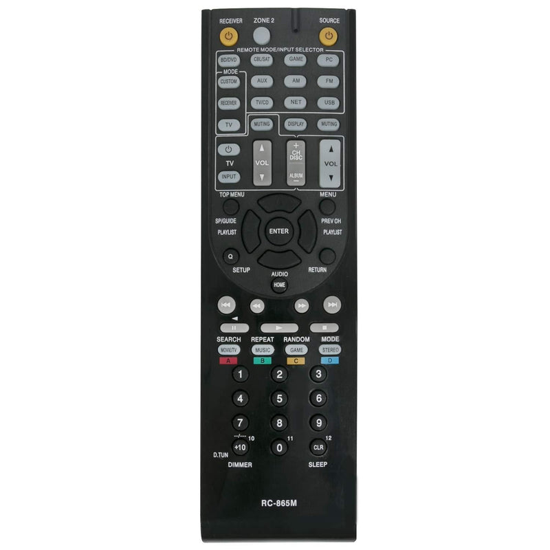 RC-865M RC-866M Replacement Remote Control Work with Onkyo AV Receiver HT-R391 TX-NR315 TX-NR525 TXNR525 TX-NR737 - LeoForward Australia