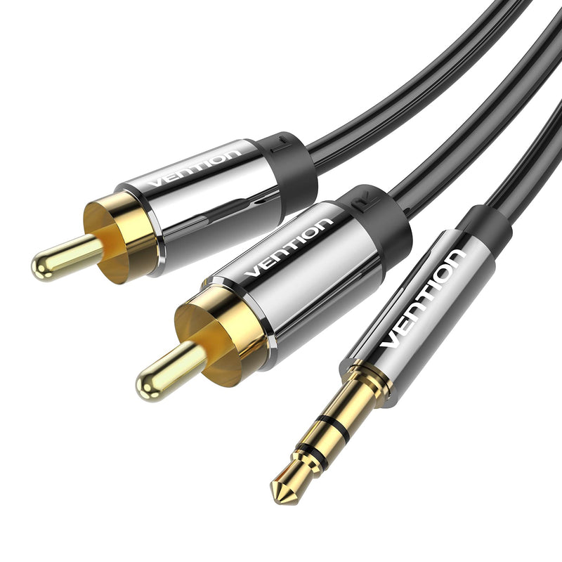 3.5mm to RCA Cable, VENTION 2RCA 3.5mm Male to Male Stereo Audio Adapter Dual Shielded Gold-Plated AUX RCA Y Cord for Smartphone, Laptop, Speakers, HDTV, MP3, Tablets (10FT/3M) - LeoForward Australia