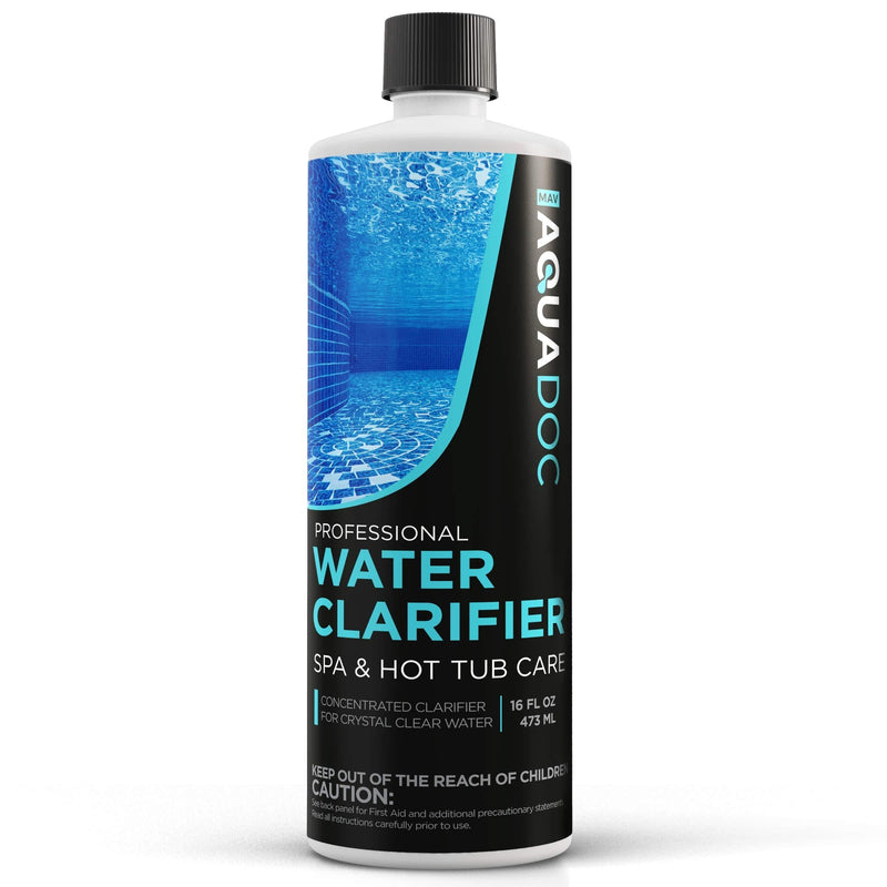 MAV AquaDoc Spa Clarifier & Hot Tub Clarifier for Fast Acting Cloudy Water Treatment, The Spa Clarifier Hot Tub Owners Love, Use Our Hot Tub Water Clarifier to Keep Your Spa Clear & Balanced 16oz 1 Pack of Spa & Hot Tub Clarifier - LeoForward Australia