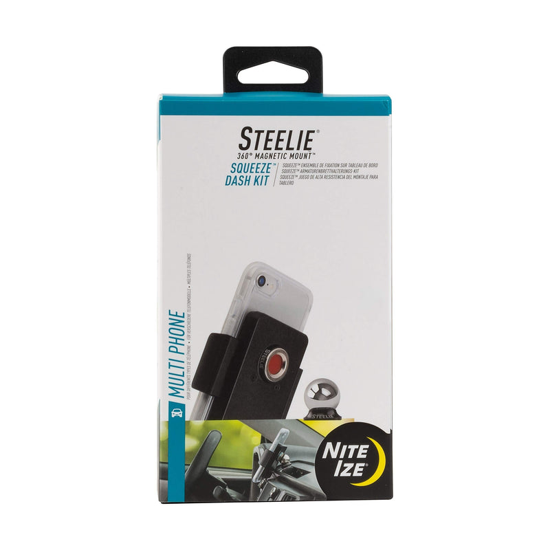  [AUSTRALIA] - Nite Ize Steelie Squeeze Dash Kit, Universal Dashboard Magnetic Car Mount Holder, Compatible With MagSafe iPhone 12 Pro Max/Mini/Galaxy/Edge/Google Pixel and more
