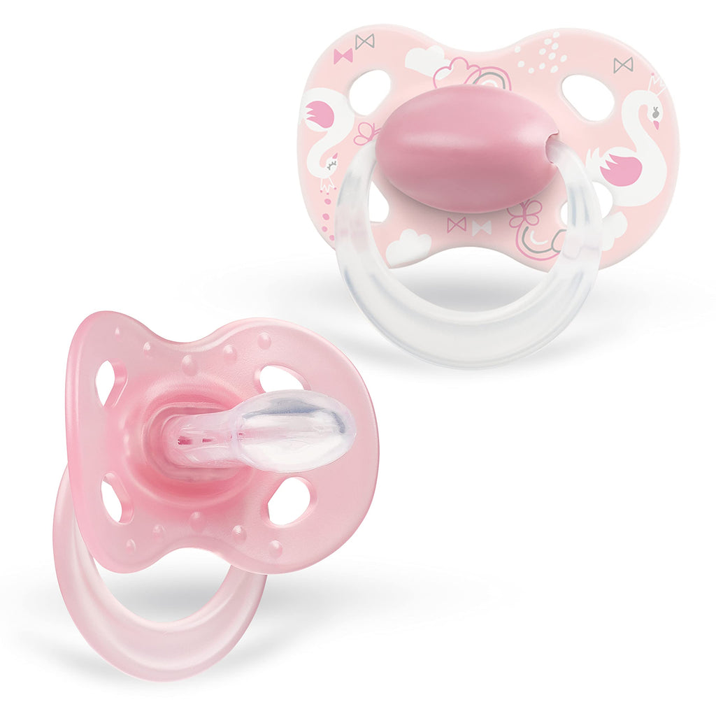 Medela Baby Original Pacifier for 0-6 Months, Perfect for Everyday Use, Bpa Free, Lightweight & Orthodontic, Baby Pacifiers - 2 Pack Pink 0-6 Month - LeoForward Australia