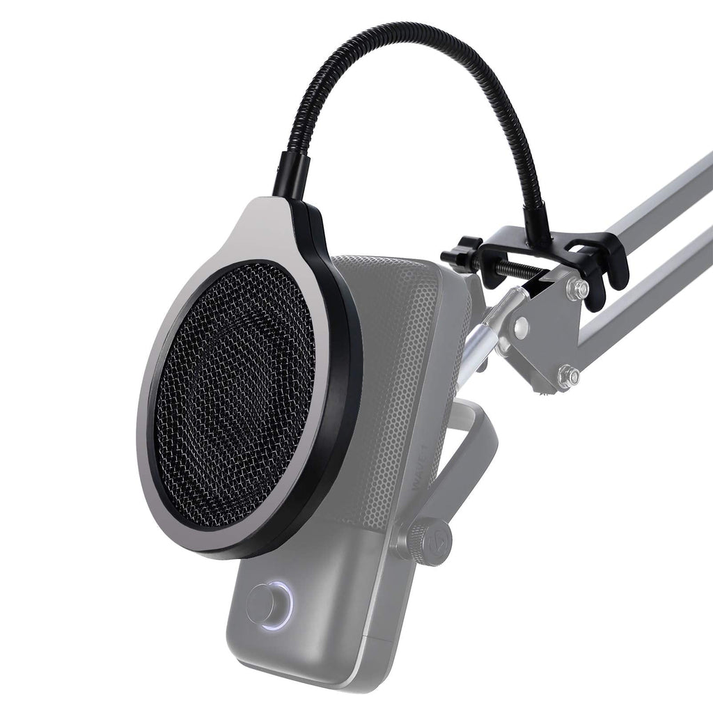  [AUSTRALIA] - Mic Pop Filter - 4 Inch 3 Layers Windscreen Mic Pop Screen Shield to Blocks Out Plosives Compatible with Elgato Wave:1 Mic by YOUSHARES