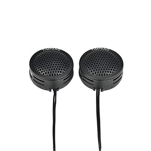 Timpano TPT-ST1 Dome Tweeter, 1 Inch Tweeter Set for Car Audio, Angle or Surface Mount Tweeters, 4 Ohm Soft Dome 150 Watts Max Power Tweeter for Pro Car Audio (Pair) - LeoForward Australia