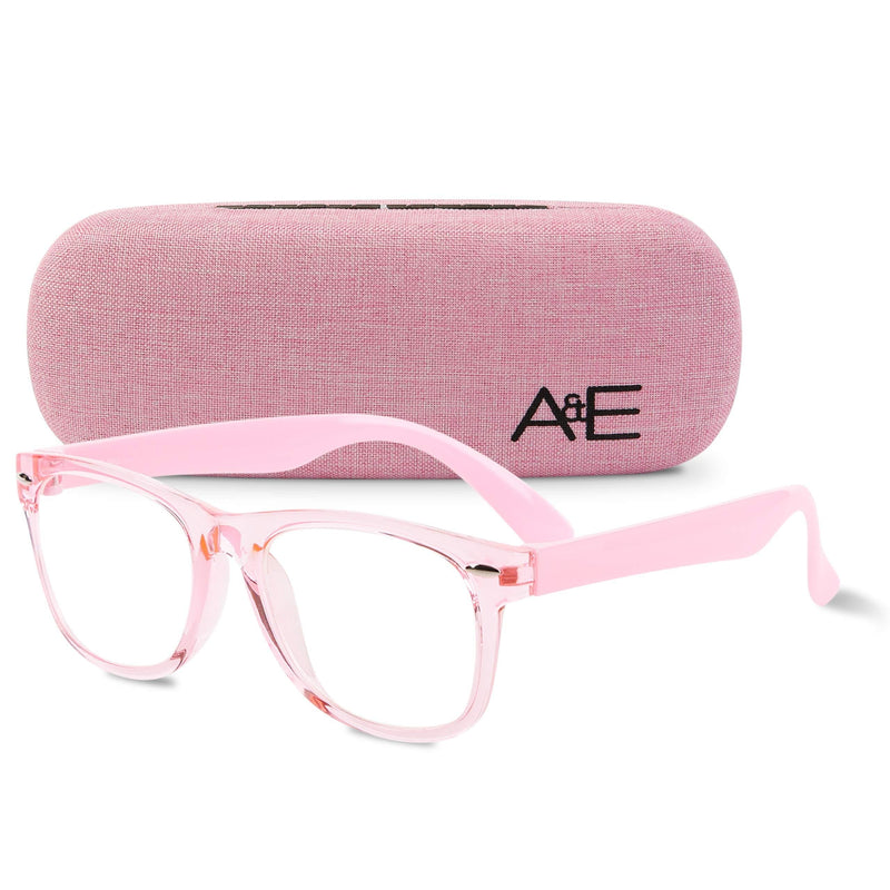 Ava & Ethan Blue Light Glasses for Kids, Blue Light Blocking for Computer/Gaming (Ages 3-12) Transparent Pink - LeoForward Australia