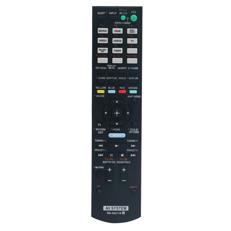 New RM-AAU116 Remote Control for Sony AV Receiver Home Theater System Audio SS-SRP3500 HT-DDW3500 SS-CNP3500 SS-MSP3500 SS-WP3500 STR-DH520 STR-DH710 STR-DN850 STR-K3500SW STR-DH750 STR-DH830 - LeoForward Australia