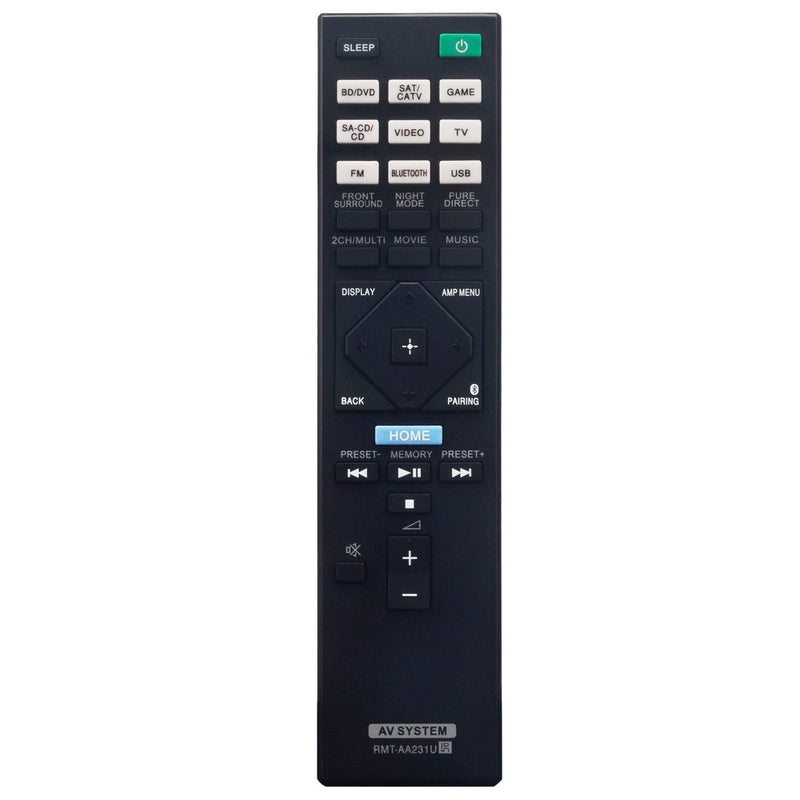 RMT-AA231U Replacement Remote Control Applicable for Sony 7.2ch Home Theater AV Receiver STR-DH770 STRDH770 - LeoForward Australia