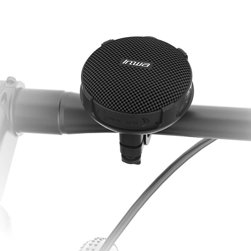 Bluetooth Bicycle Speakers with TF Card Mode,Inwa Waterproof Wireless Portable Travel Bike Speaker,Built in Mic for Bicycle Riding,Sports,Pool,Beach,Hiking (Black) Black - LeoForward Australia