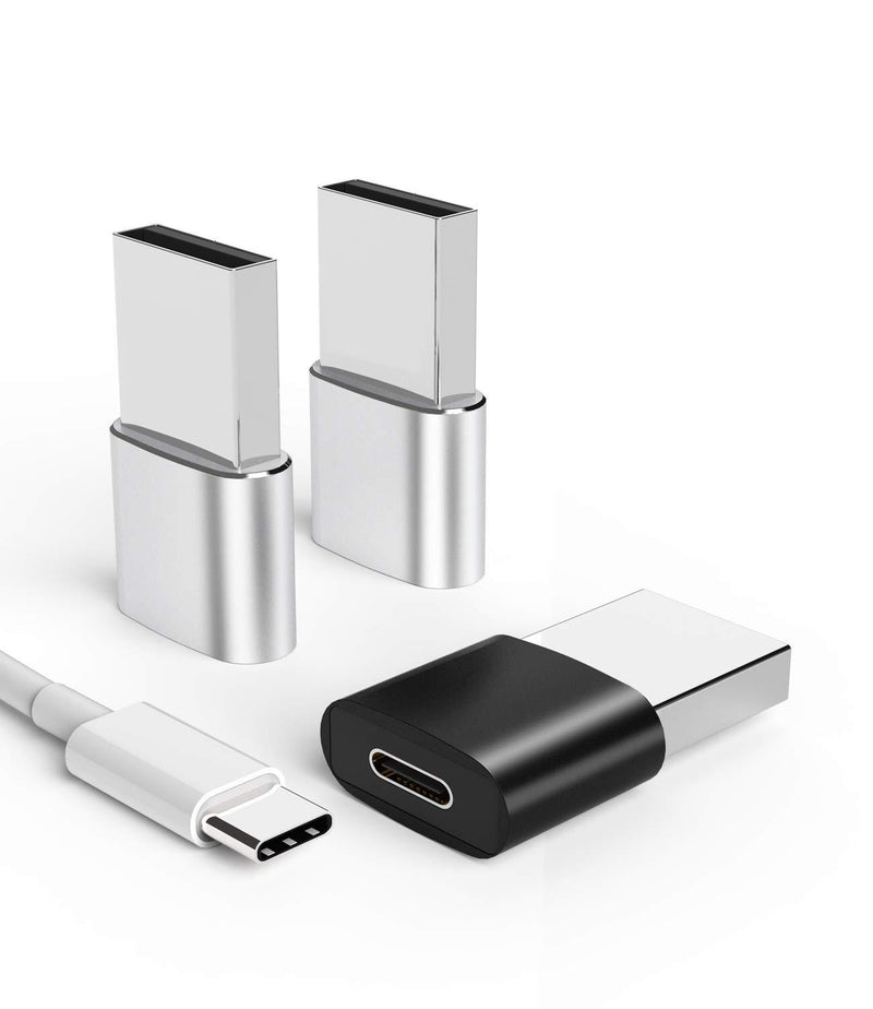  [AUSTRALIA] - 3-Pack,USB C to USB Adapter,Type-C Female to USB Male Charger Cable Converter for iPhone 11 12 Mini Pro Max Airpods iPad air4 Magsafe,Samsung Galaxy Note 10 S20 Ultra A71 S21,PC,Portable Charging