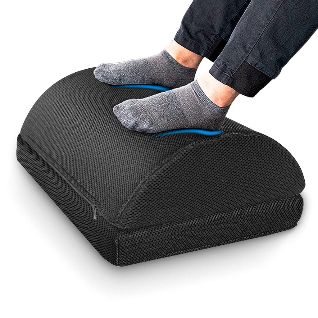 Ximoon Foot Rest for Under Desk at Work，Adjustable Foot Stool with Handle Non-Slip Bottom,Soft Yet Firm Ergonomic Design for Home Office Gaming Car to Relieve Lumbar,Back,Knee Pain - LeoForward Australia