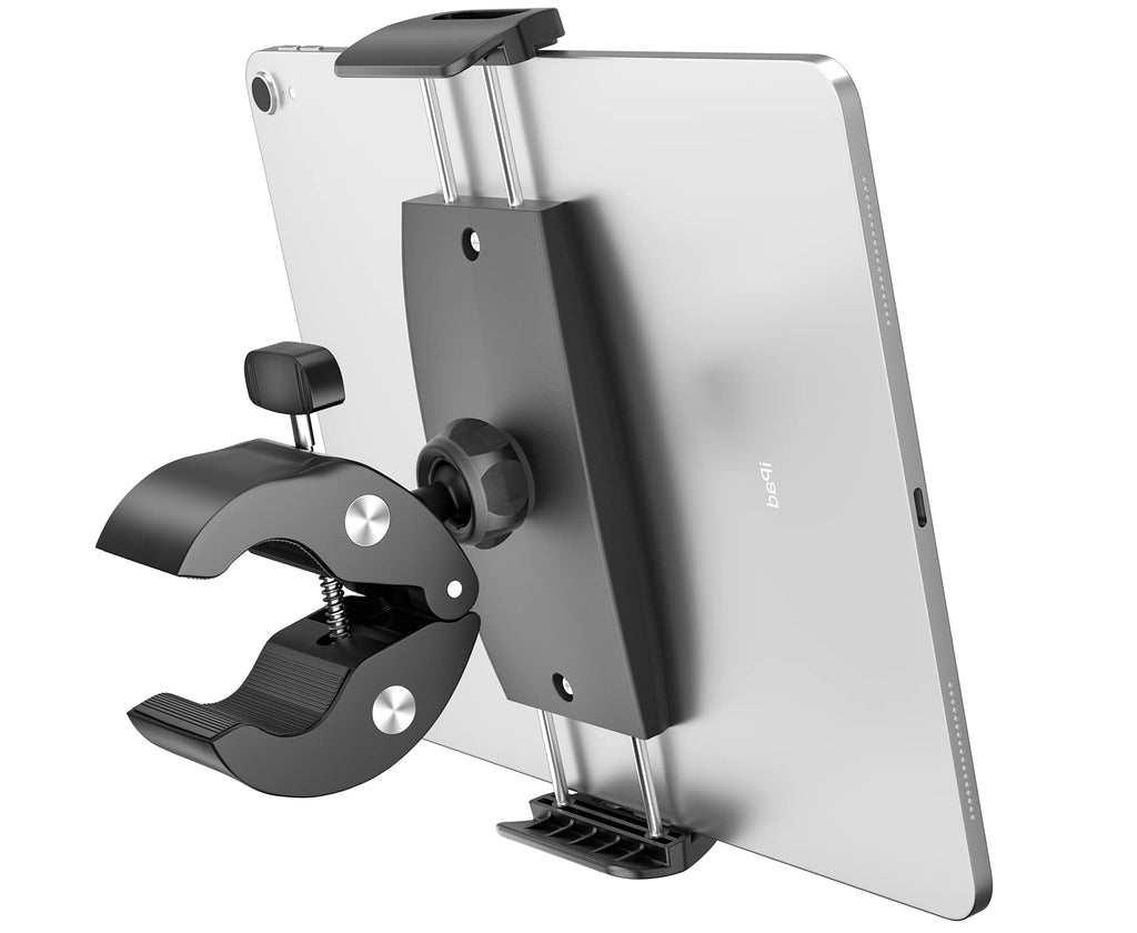  [AUSTRALIA] - Tryone Bike Tablet Holder, Gym Treadmill Elliptical Tablet Mount, Indoor Stationary Exercise Bicycle Tablet Clamp Compatible with iPad, iPhone, Galaxy Tabs, 4.7-12.9" Tablets and Cellphone