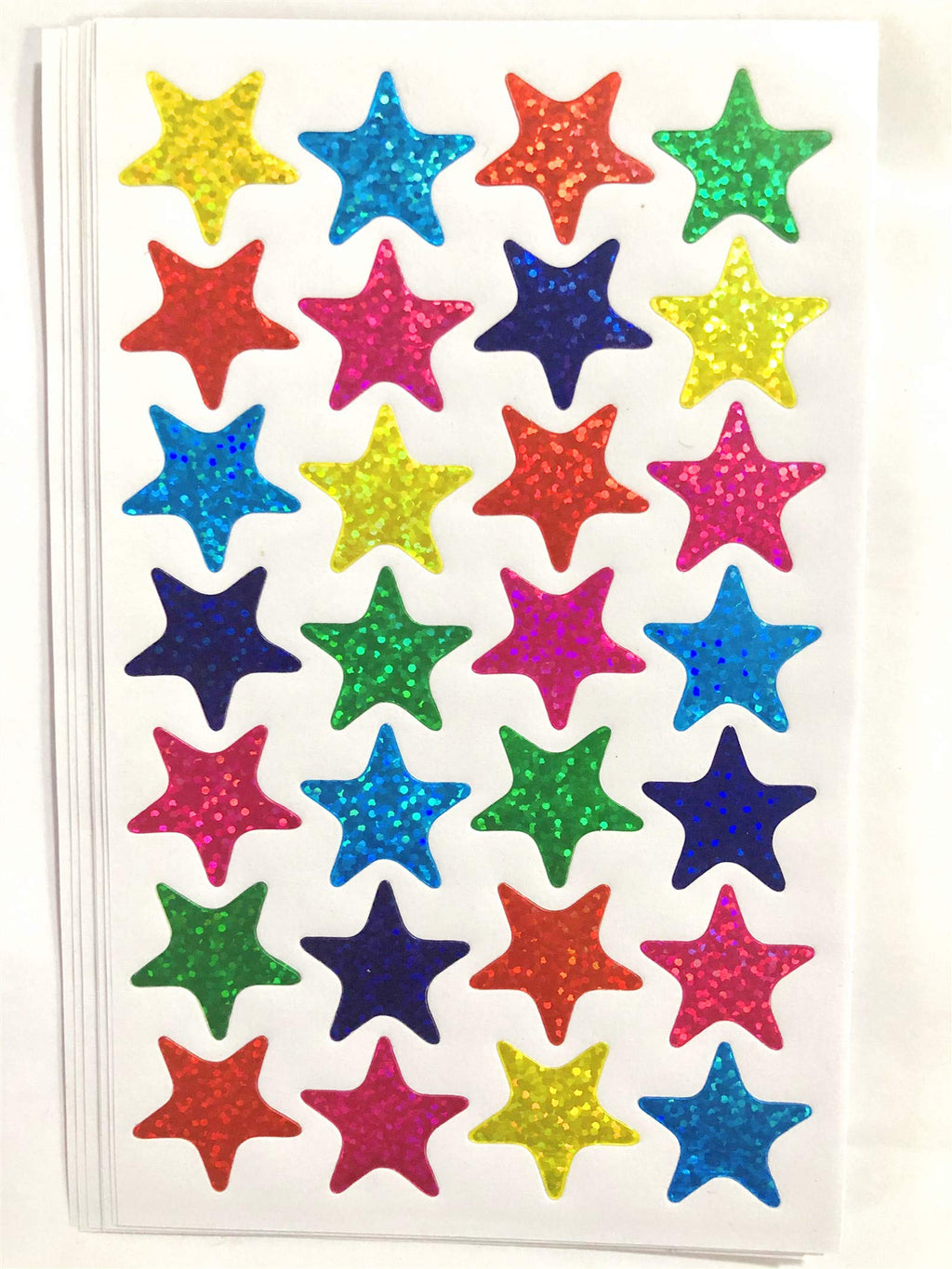  [AUSTRALIA] - Autupy 40 Sheets 1120 Pieces 2.2 cm (0.87 inch) Laser Shiny Sparkle Star Stickers Reward Star Stickers,Self Adhesive Star Stickers,Labels for Home,School,Bar,DIY and Office Decoration