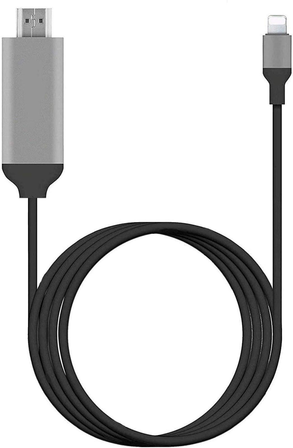 [Apple MFi Certified] Lightning to HDMI Adapter, HDTV Cable Adapter Compatible with iPhone,iPad,iPod 1080P Digital AV Sync Screen Connector on HD TV Monitor Projector-NO Need Power Supply (6.6 Feet) Black - LeoForward Australia