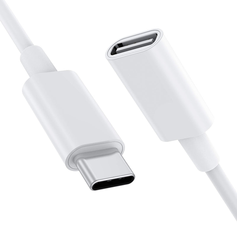 USB C Extension Cable for Magsafe Charger PS5 Controller Charging, Conmdex 9V 3A USB Type C Female to Male Extender Cord Compatible with Magsafe Charger iPhone 12,HomePod and More White (3.3Ft/1m) - LeoForward Australia