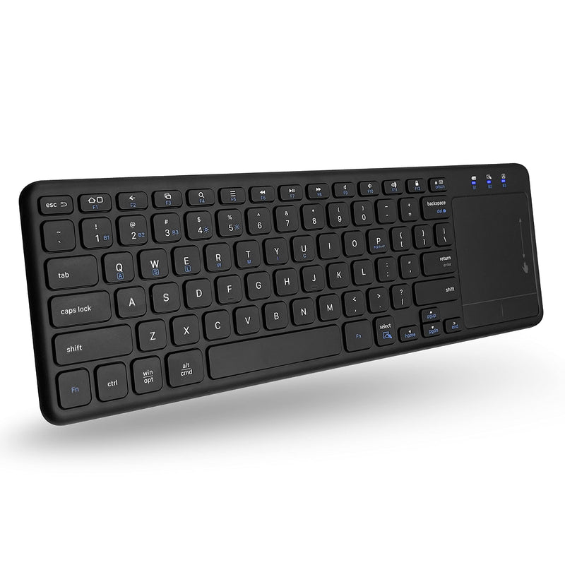  [AUSTRALIA] - Macally Bluetooth Keyboard with Touchpad, Perfect as Smart TV Keyboard for Easy Media Control - Multi-Device Wireless Keyboard with Trackpad for TV/Computers/Tablets/Phones