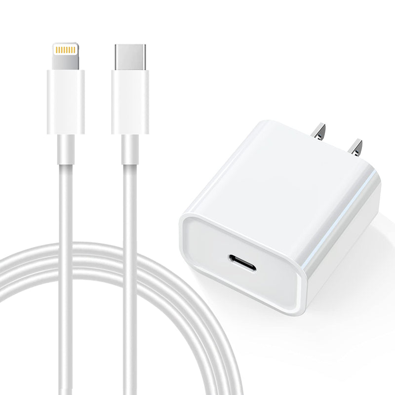  [AUSTRALIA] - iPhone 13 12 Fast Charger, [Apple MFi Certified] USB C Wall Charger Fast Charging 20W PD Adapter with 6FT Type-C to Lightning Cable Compatible with iPhone 13 12 Pro Max Mini 11 Xs XR X 8 Plus and More USB-C Charger+6FT