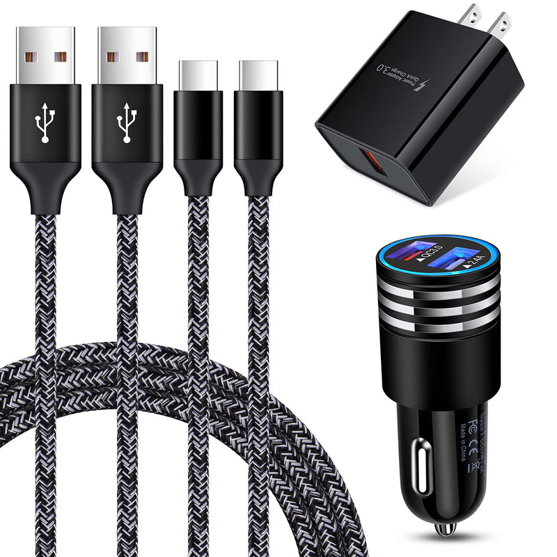  [AUSTRALIA] - USB C Fast Charger for Samsung Galaxy S23/S22/S21/S21 Ultra/S21+/S20 FE Note 20 Ultra A13 A53 A12 A32 A42 A21 A51 A71 A10E A20 A50 S10 S9 S8,Quick Charge 3.0 Wall Charger Car Adapter+6FT Type C Cable