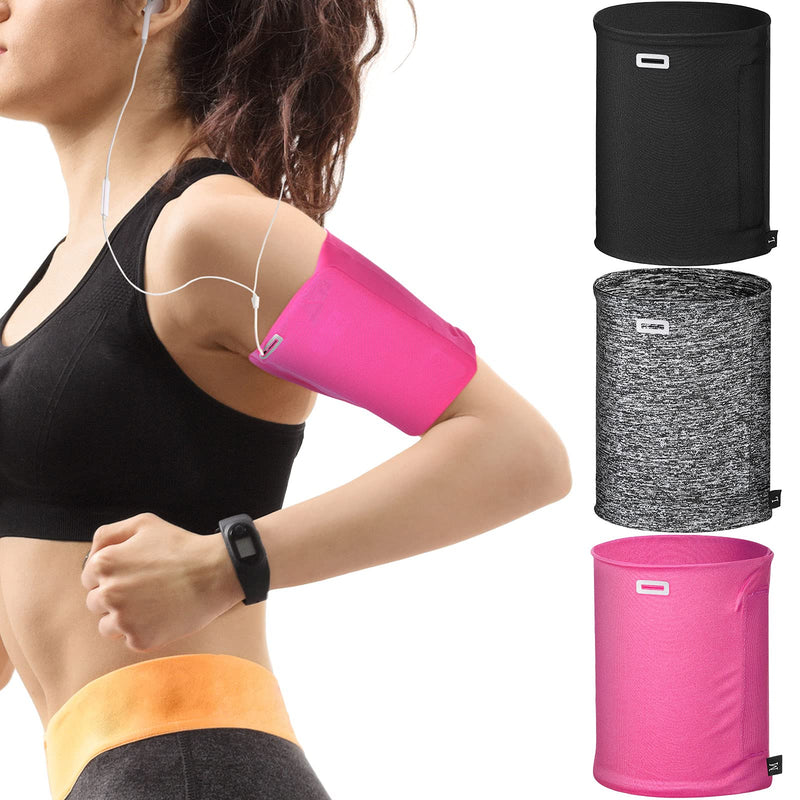  [AUSTRALIA] - 3 Pieces Phone Armband Running Armband Phone Sleeve for Running Arm Bands for Cell Phone Running Phone Holder Arm Bands for Running Walking Hiking Jogging Travel