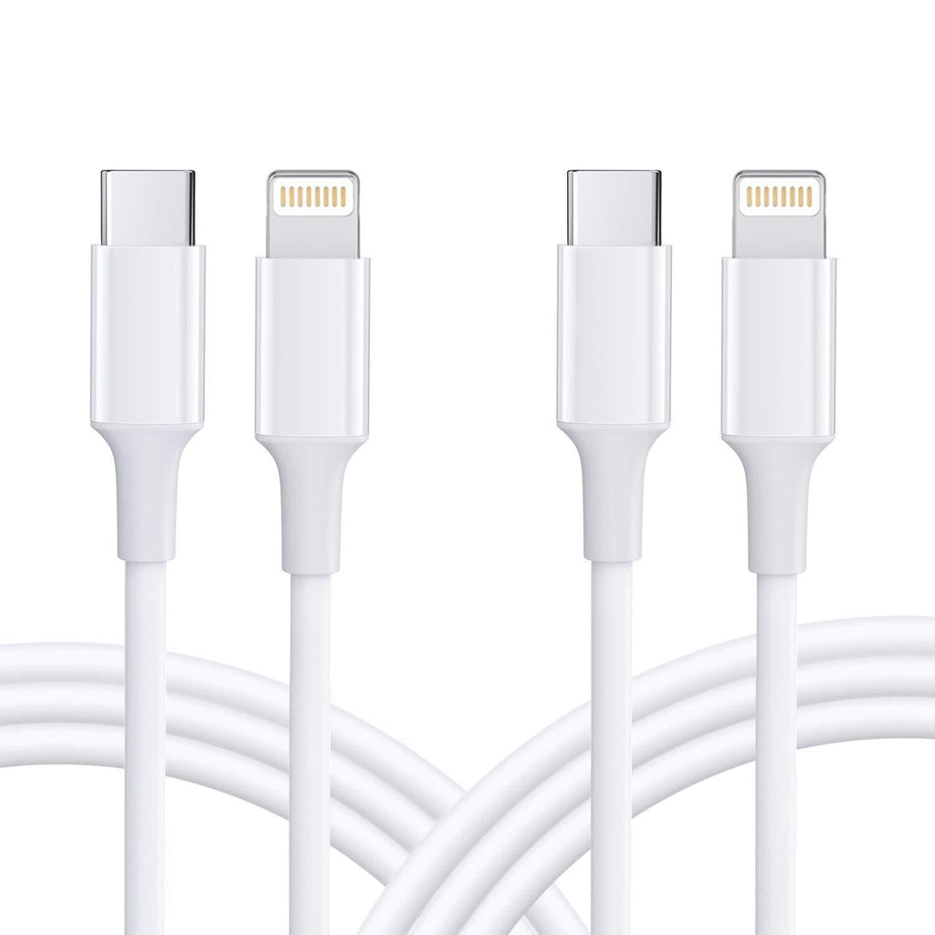 Amoner USB C to Lightning Cable 2Pack 3FT -MFi Certified- for iPhone 13/13ProMax/13Mini/12/12 Mini/12 Pro Max, Lightning to USB-C Fast Charging Cable Compatible with iPhone11/11Pro/11Pro MAX/XS/XS MAX White - LeoForward Australia