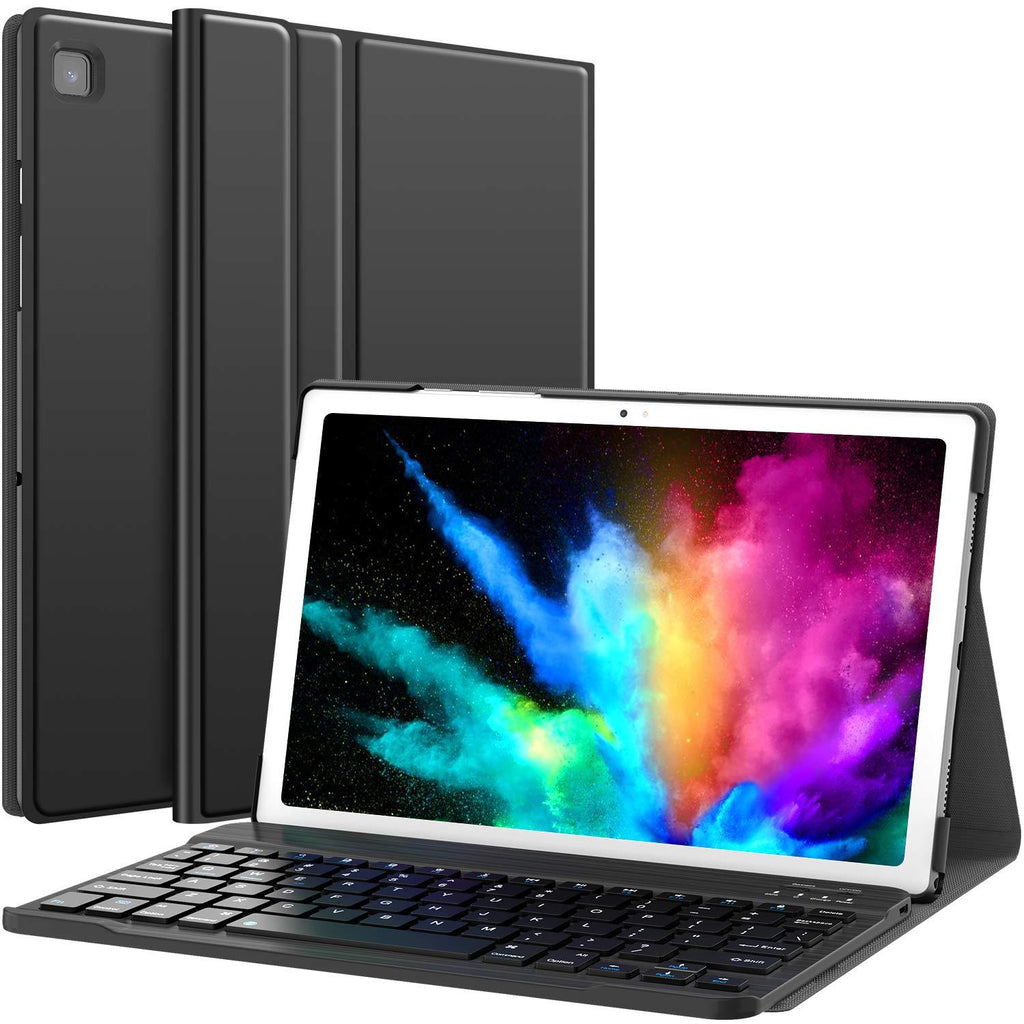 CHESONA Galaxy Tab A7 Case with Keyboard - Detachable Wireless Keyboard - Premium Lightweight Stand Cover for Samsung Galaxy Tab A7 10.4 Inch 2020 SM-T500/T505/T507, Black 2020 T500/T505/T507 - LeoForward Australia