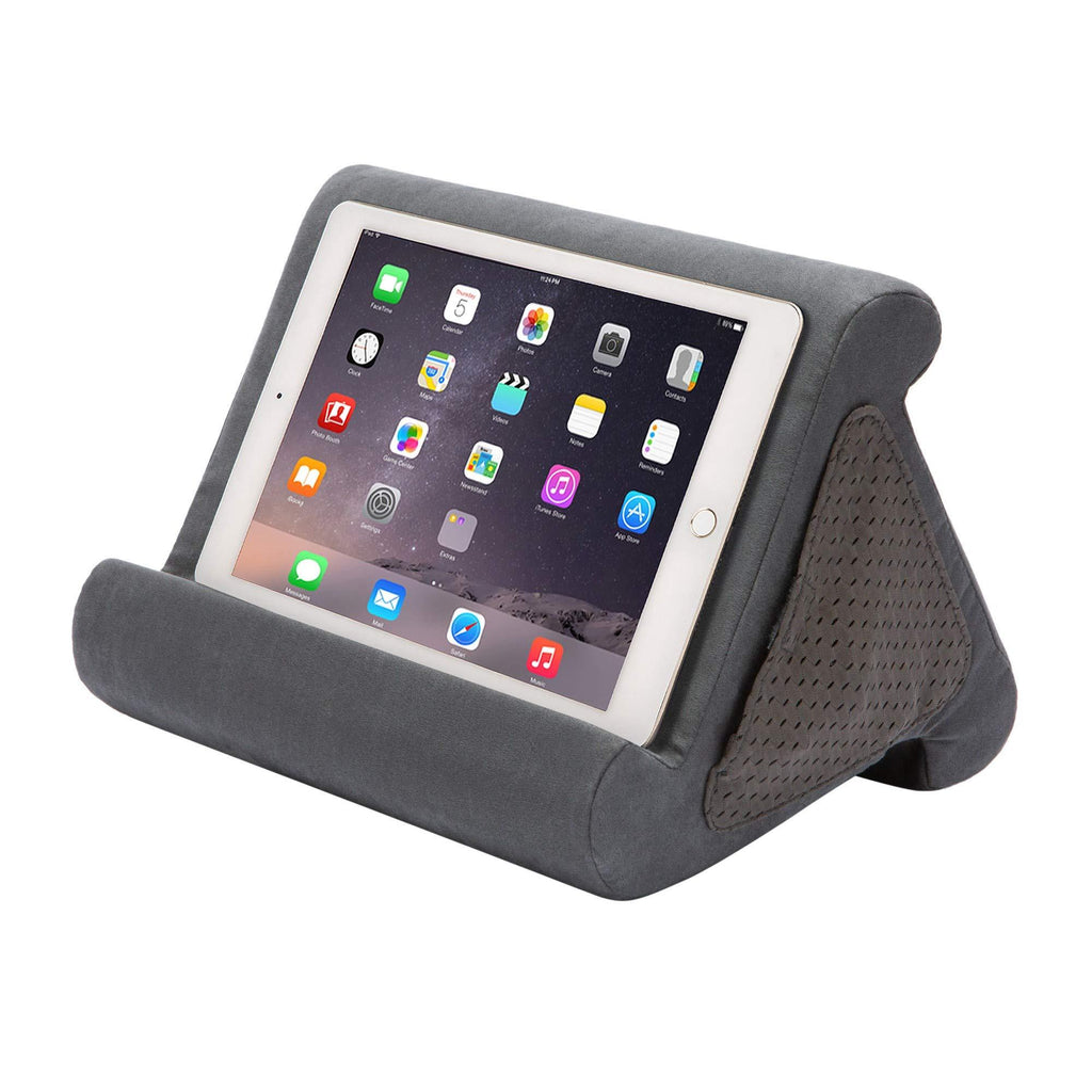  [AUSTRALIA] - Flippy iPad Tablet Stand Multi-Angle Compact Lap Pillow for Home, Work & Travel. Our iPad and Tablet Holder Has Three Viewing Angles for All iPads, Tablets & Books. (Smokey, Single) Smokey