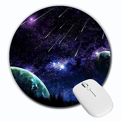  [AUSTRALIA] - Universe Nebula Galaxy Laptop Mouse Pad， Double Side Waterproof Mousepad for Computer, Gaming, Office & Home (Sizes: 7.9 x 7.9inches )