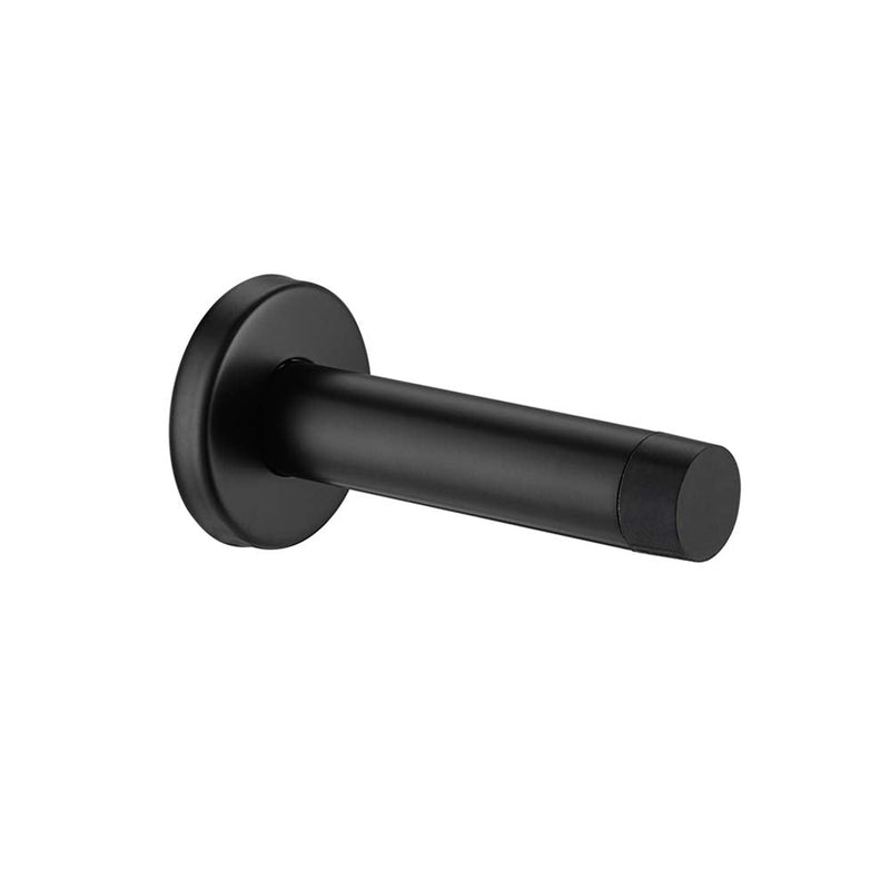  [AUSTRALIA] - JQK Door Stopper Black, 304 Stainless Steel Sound Dampening Door Stop Bumper Wall Protetor, Matte Black, DSB5-PB 1