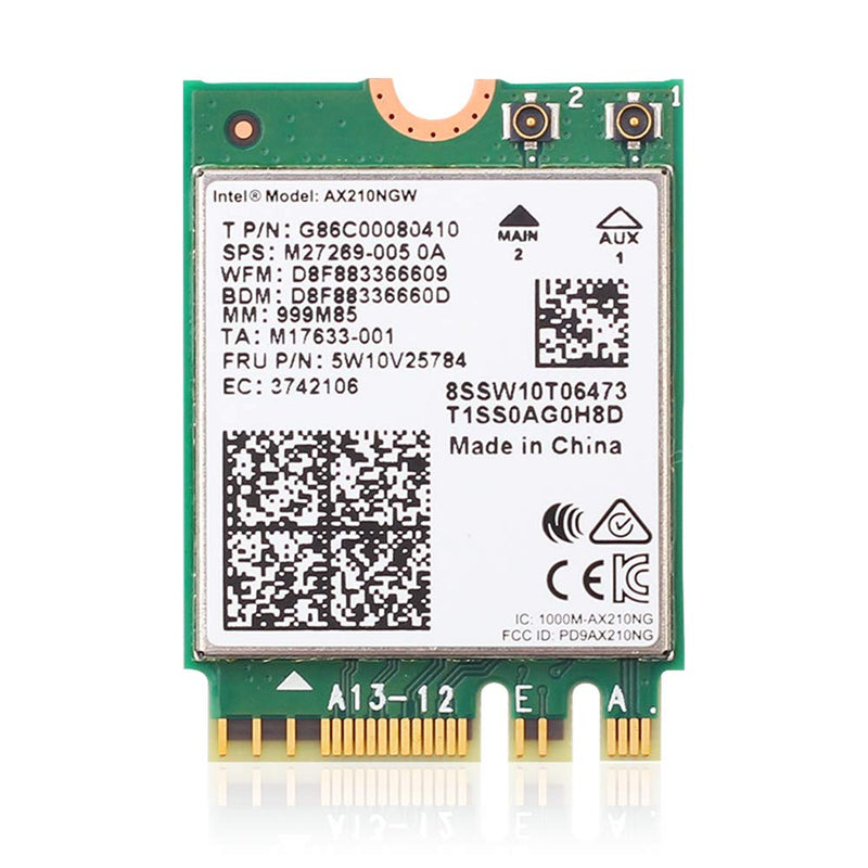  [AUSTRALIA] - FocusFoto AX210NGW Dual Band WiFi Card 6E Intel NGFF 802.11AX 3000Mbps 2.4Ghz/5Ghz Wi-Fi Card with Bluetooth 5.2 for Laptop PC