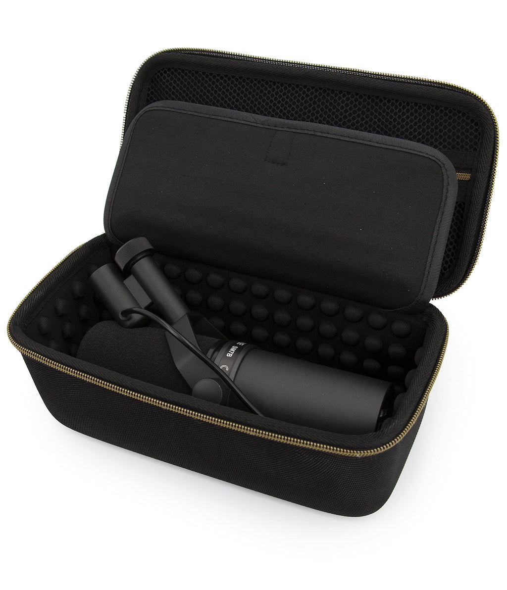  [AUSTRALIA] - CASEMATIX Studio Case Compatible with Rode PodMic, Shure SM7B Microphone and Other Large Podcast Mics with XLR Recording Accessories - Includes Podcasting Mic Bag Only