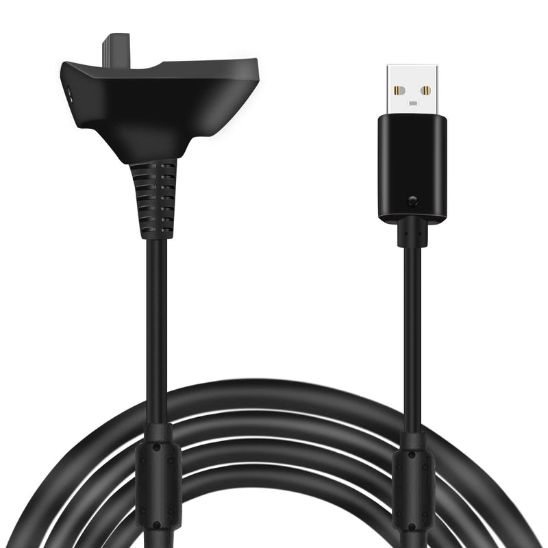  [AUSTRALIA] - 6Ft Charging Cable for Xbox 360, Wireless Controller USB Charging Cable Compatible with Microsoft Xbox360 / Xbox 360 Slim Wireless Game Controllers