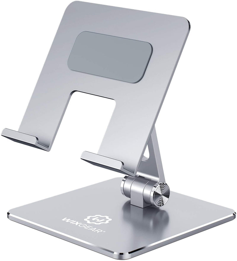 iPad Stand and Tablet Stand for Desk, WixGear Aluminum Metal Tablet Holder for Desk, Angle Height Adjustable Ipad Holder for All Tablets and iPads - LeoForward Australia