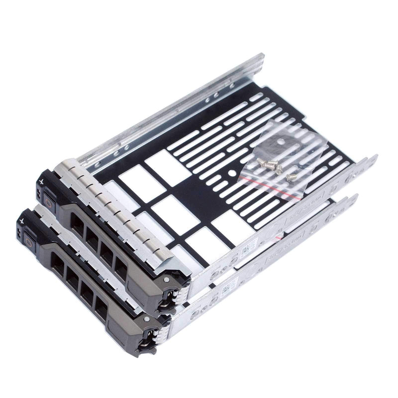  [AUSTRALIA] - Pack-2, Hard Drive Tray Caddy F238F 0F238F for Dell Poweredge Series 11/12/13 Generation Models 3.5" SAS/SATA R430, R530, R730, T430, T630, R420, R520, R720, T420, T620, R410, R510, R710, T410, T610