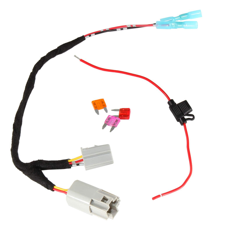  [AUSTRALIA] - RED WOLF 12 Volt Power Adapter Wiring Harness Switch Connector Plug w/Fuse for Chrysler Dodge Ram 2001-2022 Power Outlet to Add Backup Camera CB Radio Radar Detectors Portable GPS