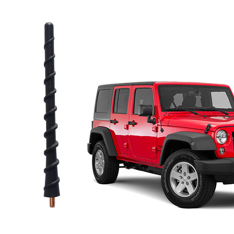  [AUSTRALIA] - Jamscar Short Antenna Compatible for Jeep Wrangler JK JL JKU JLU Rubicon Willys Sport Sahara Gladiator 2007-2023 | Truck Antenna Accessories Replacement | Upgrade Screw for Optimized Radio Reception
