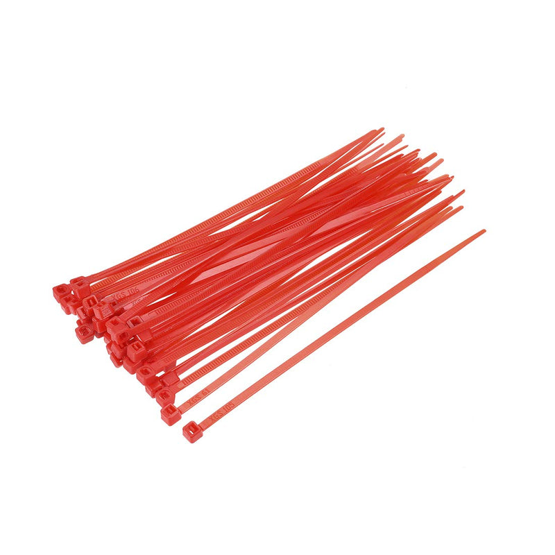  [AUSTRALIA] - uxcell Nylon Cable Ties 6 Inch Length 0.14 Inch Width Self-Locking Zip Ties Red 100pcs