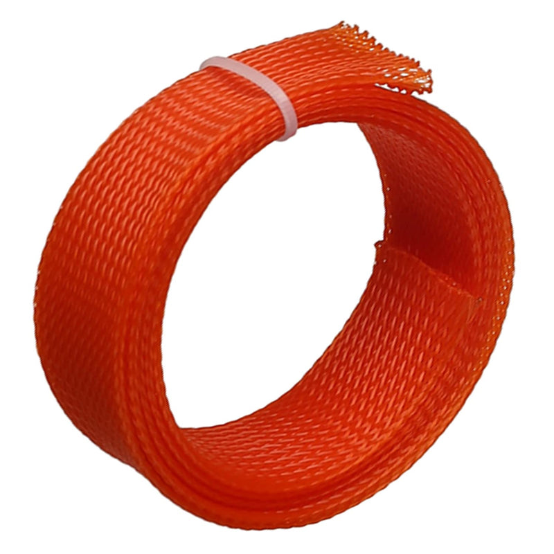  [AUSTRALIA] - Bettomshin 1Pcs Cable Management Sleeve, 1x25mm/0.04x0.98(LxW) 3.28Ft PET Orange Cord Protector, Wire Loom Tube Insulated Split Sleeving for USB Cable Power Cord Organizer Video Cable Hider