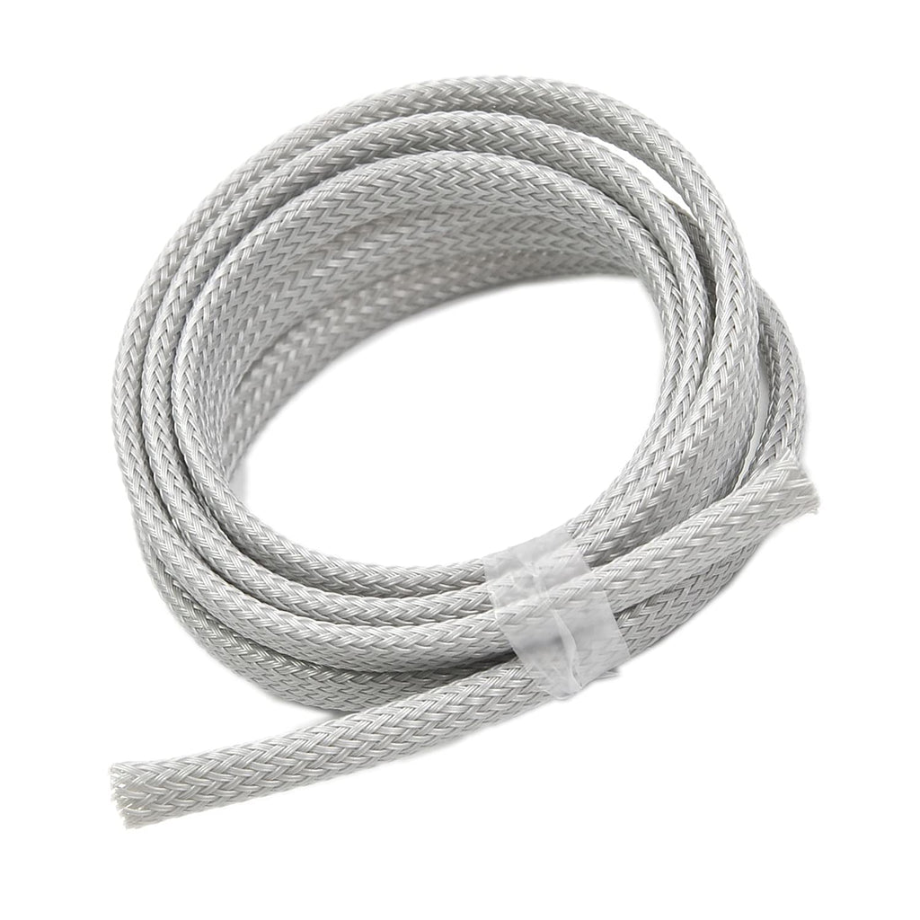  [AUSTRALIA] - Bettomshin 1Pcs Length 3.28Ft PET Braided Cable Sleeve, Width 6mm Expandable Braided Sleeve for Sleeving Protect Electric Wire Electric Cable Grey