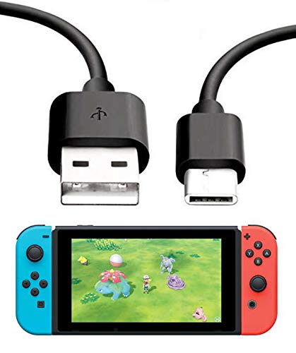  [AUSTRALIA] - Switch 10FT Extra Long USB C Battery Power Charging Cable Cord Wire for Home & Car Compatible with Nintendo Switch & Lite (Black or White, Cable Only, AC Adapter or Car Charger NOT Included)