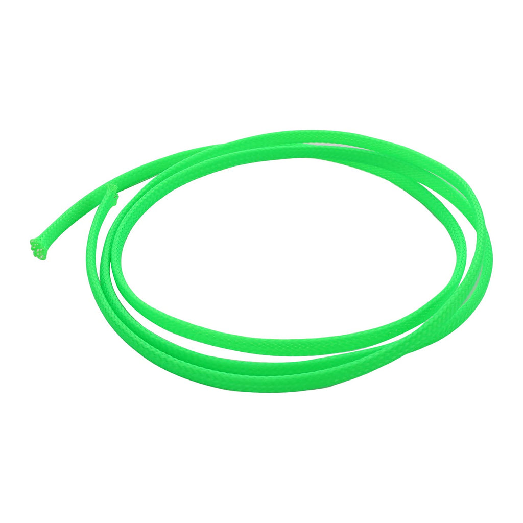  [AUSTRALIA] - Bettomshin 1Pcs 3.28Ft PET Braided Cable Sleeve, Width 0.16 Inch Expandable Braided Sleeve for Sleeving Protect Electric Wire Electric Cable Fluorescent Green