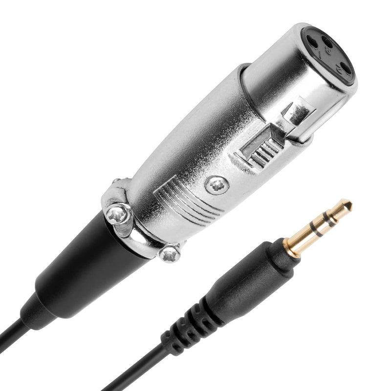  [AUSTRALIA] - Movo TCB6 Female XLR to Male 3.5mm TRS Cable - XLR to 3.5mm Adapter for XLR Board and XLR Amp - Use Stereo to XLR Cable Adapter with Mixer Cables, Mic Input Cable, DJ Audio Cables, XLR Headphone Cable