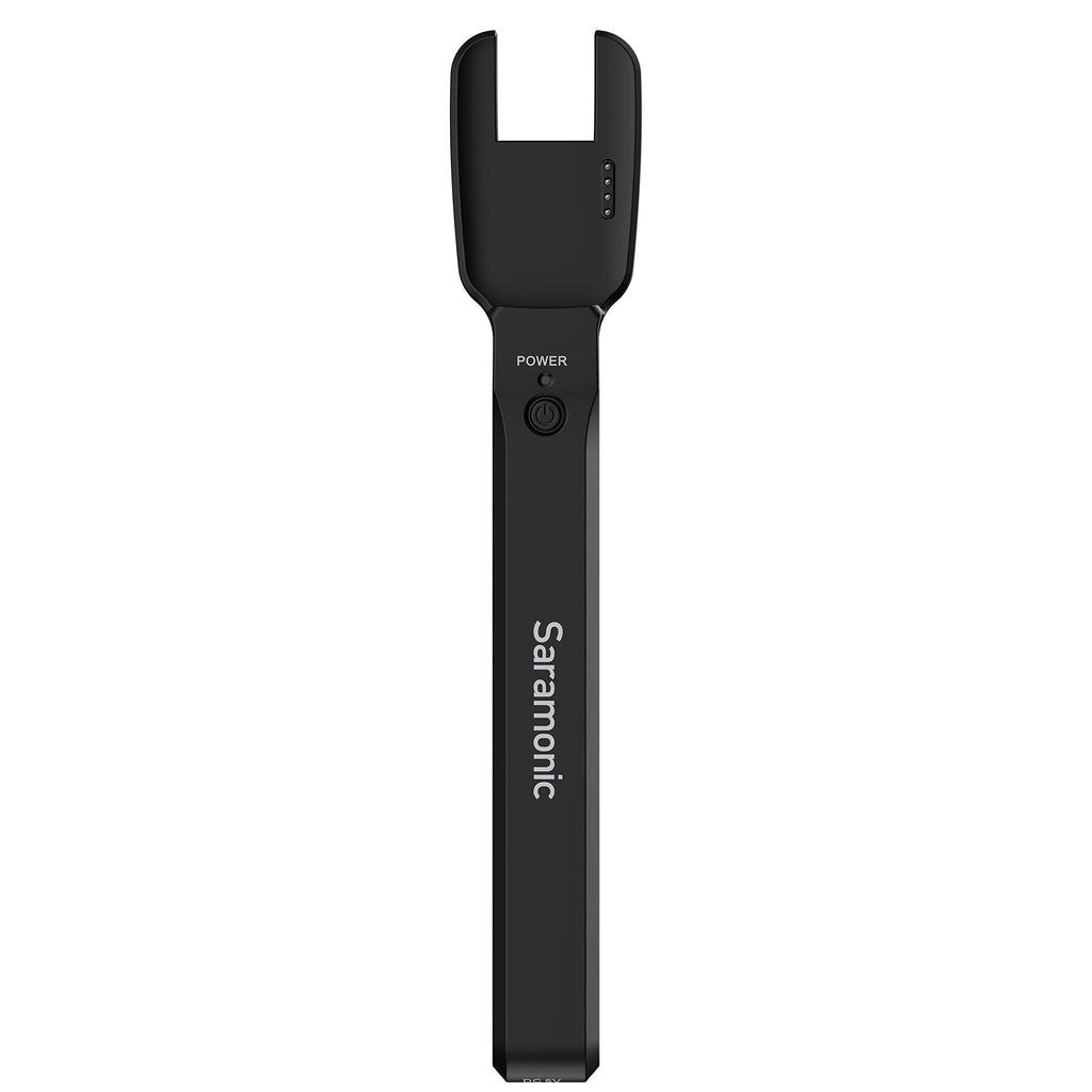  [AUSTRALIA] - Saramonic Handheld Transmitter Holder for Blink 500 Pro TX Transmitters with Foam Windscreen and Built-in 1100mAh Battery/Charger (Blink 500 Pro HM)